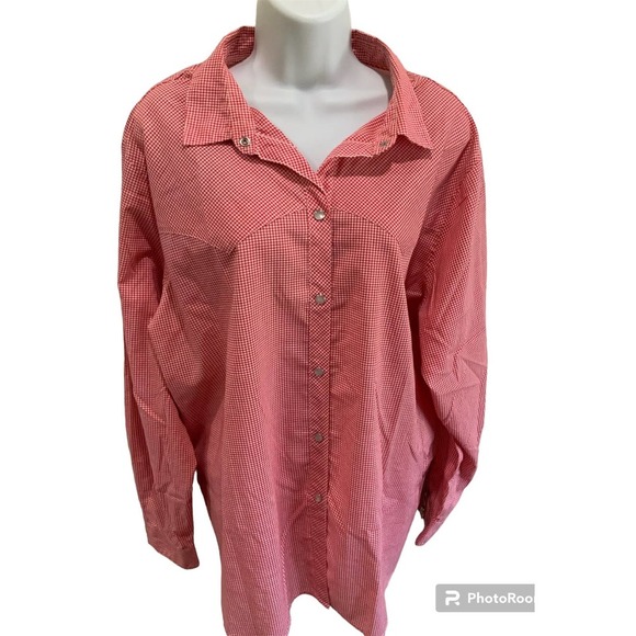 Levi's Other - Levi Strauss & Co Vintage 1970s Hong Kong Gingham Shirt Size XL Red/White #1173